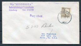 1958 Sweden Finland Kotka PAQUEBOT M/S MINNESOTA Goteborg Ship Cover  - Cartas & Documentos