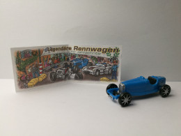 Kinder : 651206   Legendäre Rennwagen Der Jahrzehnte 1 1999 - Blaue Legende + BPZ - Inzetting