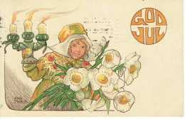 Aina Stenberg Gold Jul 1912 Stockholm  - Kerstman