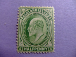 MALVINAS FALKLAND ISLANDS 1904 EDOUARD VII YVERT 18 MH - Maldive (...-1965)