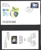 SRI LANKA. N°1762 De 2010 Sur Enveloppe 1er Jour. Journée Mondiale De La Poste. - Posta