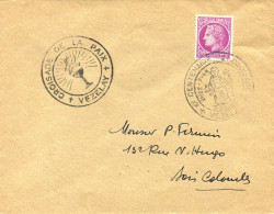 Bureau Temporaire Croisade De La Paix  - Vezelay Le 21 Juin 1946 - Aushilfsstempel