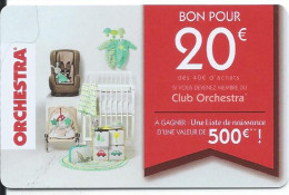 Carte Cadeau - Orchestra / Rare -   GIFT CARD /GESCHENKKARTE - Gift Cards