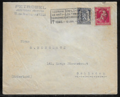 Belgium. Stamps Sc. 275, 284 On Commercial Letter, Sent From Anvers On 12.12.1939 For Schiedam Netherlands - 1936-1957 Col Ouvert
