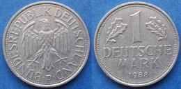 GERMANY - 1 Mark 1988 D KM# 110 Federal Republic Mark Coinage (1946-2002) - Edelweiss Coins - 1 Marco