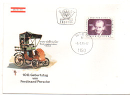 Österreich 1975 MiNr.: 1491 Porsche Ersttag; Austria FDC Scott: 1020 YT: 1320 Sg: 1740 - FDC