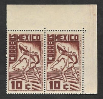 SE)1938 MEXICO  PLAN OF GUADALUPE, REVOLUTIONARY SOLDIER 10C SCT 738, B/2 MNH - Mexico