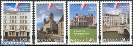 Poland 1999 Foreign Cities 4v, Mint NH, Art - Architecture - Bridges And Tunnels - Castles & Fortifications - Libraries - Nuevos