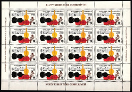 Türk. Zypern 155 Postfrisch Als Kleinbogen #JI448 - Used Stamps