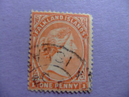 MALVINAS FALKLAND ISLANDS 1891 REINA VICTORIA  YVERT 9 FU - Maldiven (...-1965)