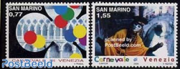 San Marino 2004 Venice Carnival 2v, Mint NH, Various - Folklore - Unused Stamps