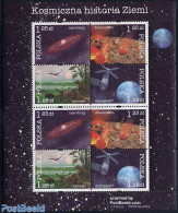 Poland 2004 Cosmic History M/s, Mint NH, Nature - Science - Transport - Prehistoric Animals - Astronomy - Space Explor.. - Nuovi