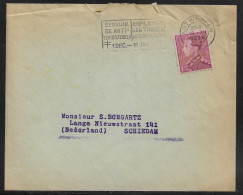 Belgium. Stamp Sc. 294 On Commercial Letter, Sent From Antwerpen On 18.12.1939 For Schiedam Netherlands - 1936-1951 Poortman
