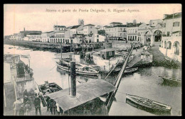 SÃO MIGUEL - PONTA DELGADA - Aterro E Parte De Ponta Delgada. ( Ed Cervejaria Pereira) Carte Postale - Açores