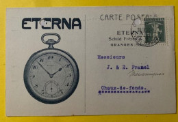 70067 - Suisse Carte Illustrée Montre Gousset Eterna Granges 10.09.1920 - Horloges