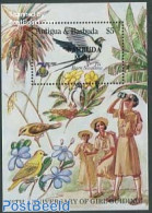Barbuda 1986 75 Years Girl Guides S/s, Mint NH, Nature - Sport - Birds - Scouting - Barbuda (...-1981)