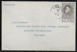Belgium. Stamps Sc. 437 On Commercial Letter, Sent From Lommel On 23.11.1952 For Nijmegen Netherlands - Briefe U. Dokumente