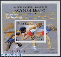 Poland 1992 Olymphilex S/s Imperforated, Mint NH, Sport - Athletics - Olympic Games - Sport (other And Mixed) - Ungebraucht