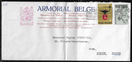 Belgium. Stamps Sc. 633, 637 On Commercial Letter, Sent From “ARMORAL BELGE” Verwers On 20.10.1965 For Zurich Switzerlan - Briefe U. Dokumente