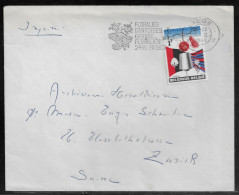 Belgium. Stamps Sc. 618 On Commercial Letter, Sent From Liege On 1.02.1965 For Zurich Switzerland - Lettres & Documents