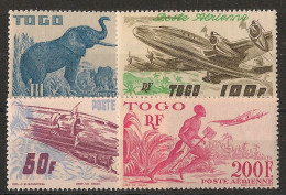 TOGO - 1947 - Poste Aérienne PA N°YT. 17 à 20 - Série Complète - Neuf* / MH VF - Ungebraucht