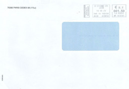 FRANCE - 2023, POSTAL PRIORIY FRANKING MACHINE COVER TO DUBAI. - Covers & Documents