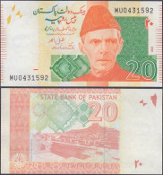 PAKISTAN - 20 Rupees 2022 P# 55 Asia Banknote - Edelweiss Coins - Pakistán