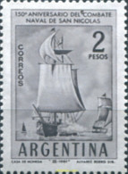 726606 MNH ARGENTINA 1961 150 ANIVERSARIO DEL COMBATE NAVAL SAN NICOLAS - Nuevos