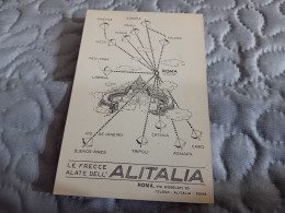 CARTOLINA PUBBLICITARIA ALITALIA- ANNI 50 NON VIAGGIATA 1950 - 1946-....: Era Moderna