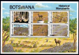 (053) Botswana  1977 / Monument / History / Gedenkstätte  ** / Mnh  Michel BL 13 - Botswana (1966-...)