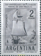 726607 HINGED ARGENTINA 1961 150 ANIVERSARIO DEL COMBATE NAVAL SAN NICOLAS - Neufs