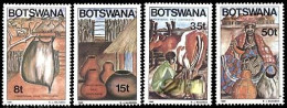 (100) Botswana  1986  Milk Containers / Lait / Milchbehälter ** / Mnh  Michel 380-383 - Botswana (1966-...)