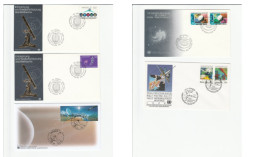 SPACE 5 Diff FDCS  United Nations Fdc Stamps Cover 1970s - 1990s - América Del Norte