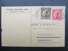 GANZSACHE Trbovlje Premogokopna Druzba - Wildon Ca. 1925 // D*58794 - Cartas & Documentos