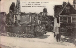 VILLERSEXEL   ( HAUTE SAONE )     LES RUINES DE LA GRANDE RUE APRES LES COMBATS DES 9 ET 10 JANVIER 1871 - Villersexel