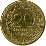 France - 1976 - KM 930 - 20 Centimes - XF - 20 Centimes