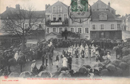 VILLENEUVE-l'ARCHEVEQUE (Yonne) - La Mi-Carême - Présentation De La Rosière - Cachet Chapellerie - Voyagé 1908 (2 Scans) - Villeneuve-l'Archevêque