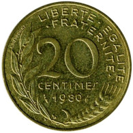 France - 1980 - KM 930 - 20 Centimes - XF - 20 Centimes