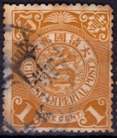 Stamp China 1898-1910 Coil Dragon 1c Combined Shipping Lot#k31 - Gebraucht