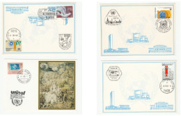 4 Diff United Nations EXHIBITION CARDS Event Cover - Colecciones & Series