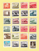 Hongrie - Magyar Posta - Lot De 57 Timbres Les Constructions (Chateaux, Immeubles Barrages ....) - Verzamelingen