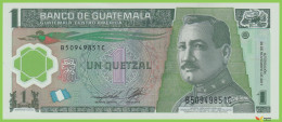 Voyo GUATEMALA 1 Quetzal 2011 P115b B603a B-C UNC Polymer - Guatemala