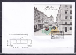 CROATIA 2024,New 22.1,125th ANNIVERSARY OF THE RIJEKA TRAM,FDC - Tranvías