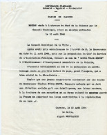 Jean Rapenne Gouverneur Du Niger Soudan Guyane Française Inini.Mairie Cayenne.Lycée Félix Eboué.Maire M.Monplaisir. - Documenti