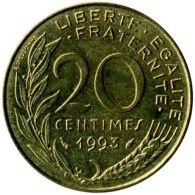 France - 1993 - KM 930 - 20 Centimes - XF - 20 Centimes