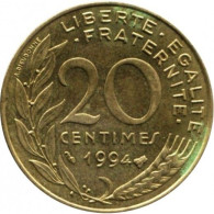 France - 1994 - KM 930 B - 20 Centimes - XF - 20 Centimes