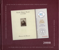 2008 - 150 YEARS FROM THE RELEASE OF THE FIRST ROMANIAN POSTAGE STAMPS - PHILATELIC ALBUM - Ongebruikt