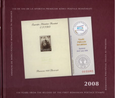 2008 - 150 YEARS FROM THE RELEASE OF THE FIRST ROMANIAN POSTAGE STAMPS - PHILATELIC ALBUM - Unused Stamps