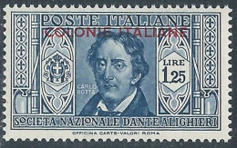 1932 EMISSIONI GENERALI DANTE 1,25 LIRE MNH ** - RA23-3 - Emissioni Generali