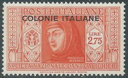 1932 EMISSIONI GENERALI DANTE 2,75 LIRE MNH ** - RA15-3 - Algemene Uitgaven